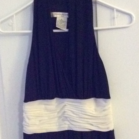 Evan-Picone Dress. Black with white. - Picture 5 of 5